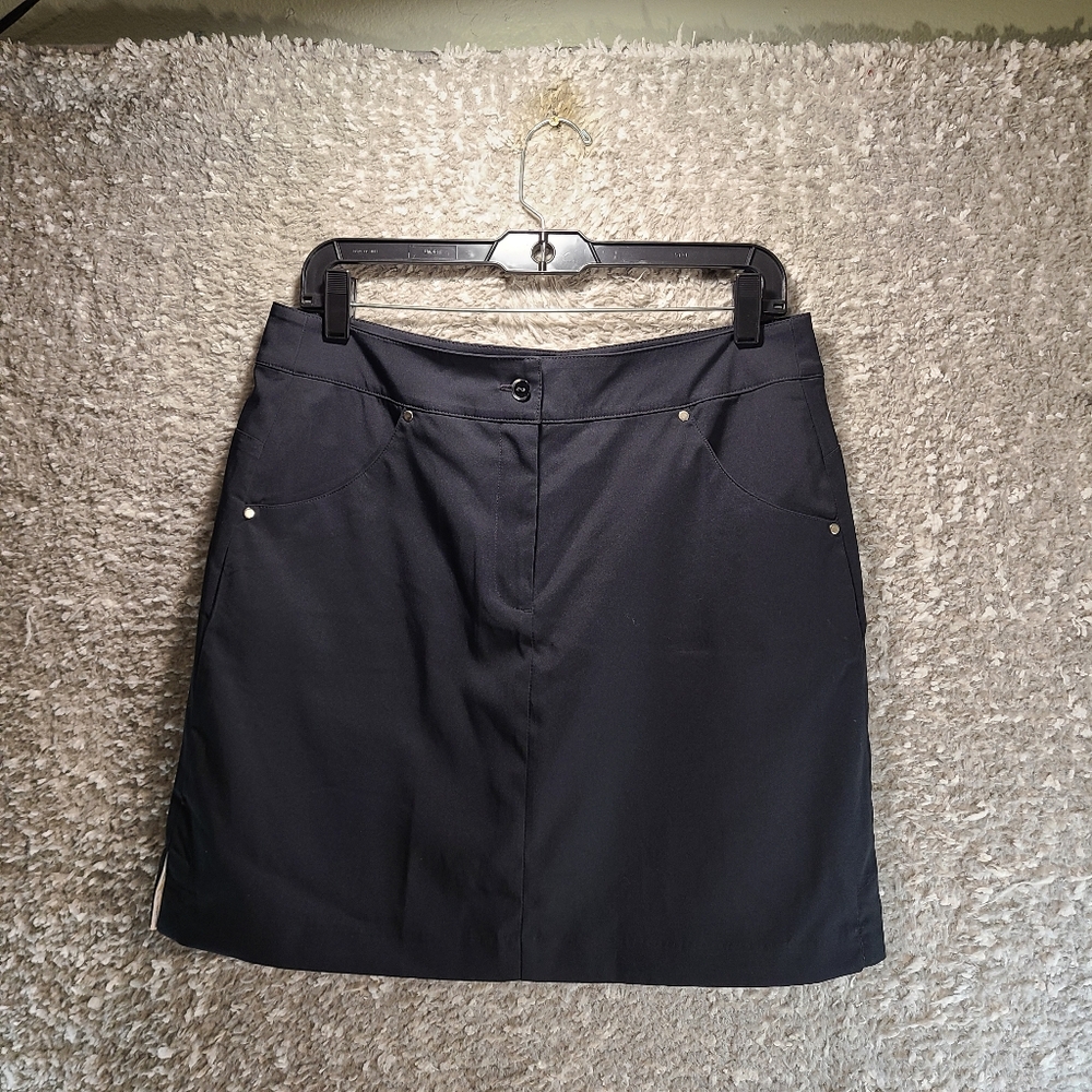 EP New York Women's Black Skort Skirt Size‎ 6 Pockets Golf Tennis Polyester